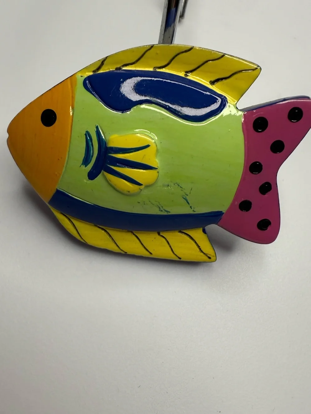 Colorful Fish Shower Curtain Hooks - Set of 12